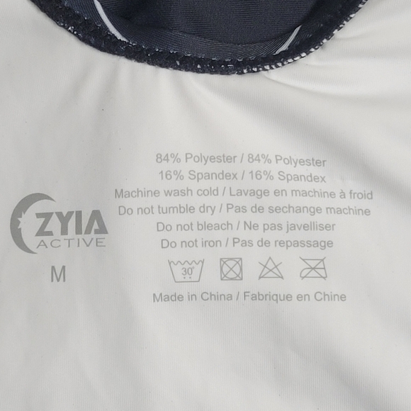 Zyia NWT Stripe Simplicity One Piece Swimsuit Size Medium. - Picture 10 of 16